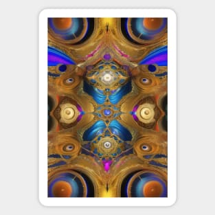 amazing abstract and symmetric design Magnet